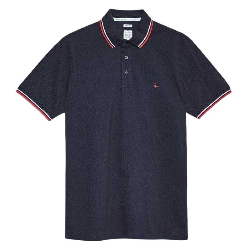 Jack Wills Mens Edgeware Tipped Polo Shirt / Navy